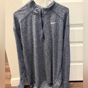 Nike Dri-FIT Element 1/2-Zip Blue Running Top